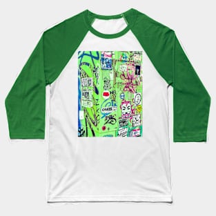 Green Street Sticker Urban Tag NYC Baseball T-Shirt